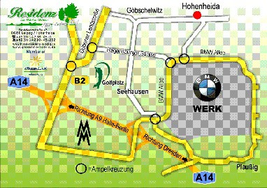 Hotel Residenz Leipzig: Routekaart