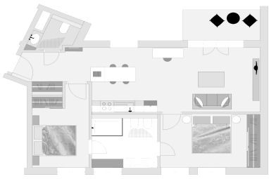 rostock apartment LIVING HOTEL: Grundriss (Tagungsraum)